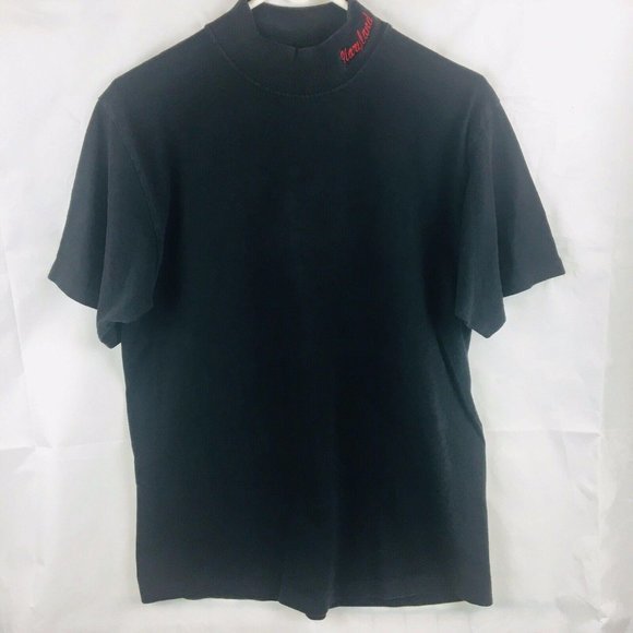Vintage‎ Maryland Short Sleeve Shirt Black Large Em - Picture 1 of 6